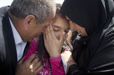 Palestinian girl, 12, freed from Israeli jail